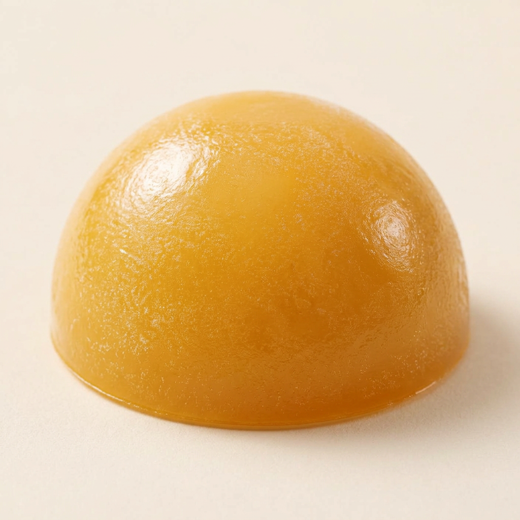 A single frozen DEO ginger and lemon drop